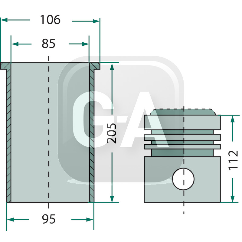 Kit cylindree tracteur Fendt